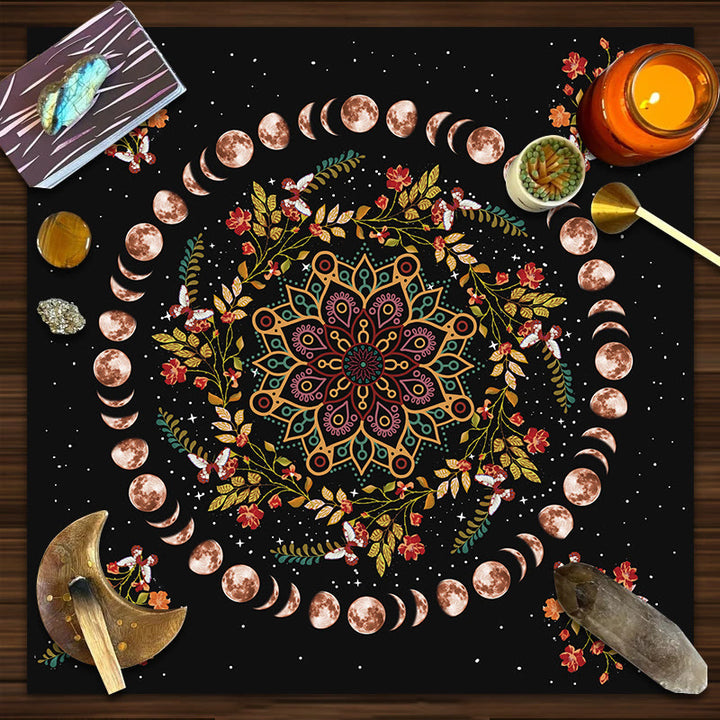 Tovaglia Olivenorma Fasi Lunari Mandala Astrologia Tarocchi 