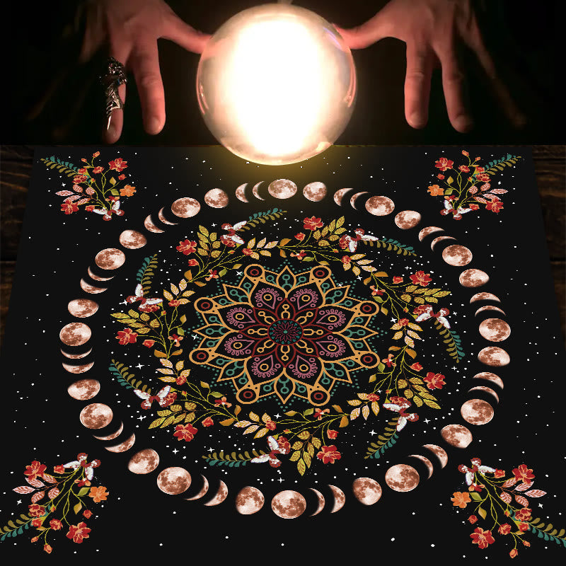 Tovaglia Olivenorma Fasi Lunari Mandala Astrologia Tarocchi 
