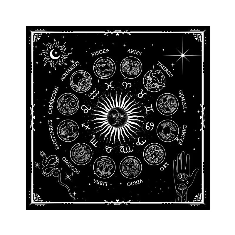 Olivenorma 12 Costellazioni Segni Zodiacali Tarocchi Tovaglia 