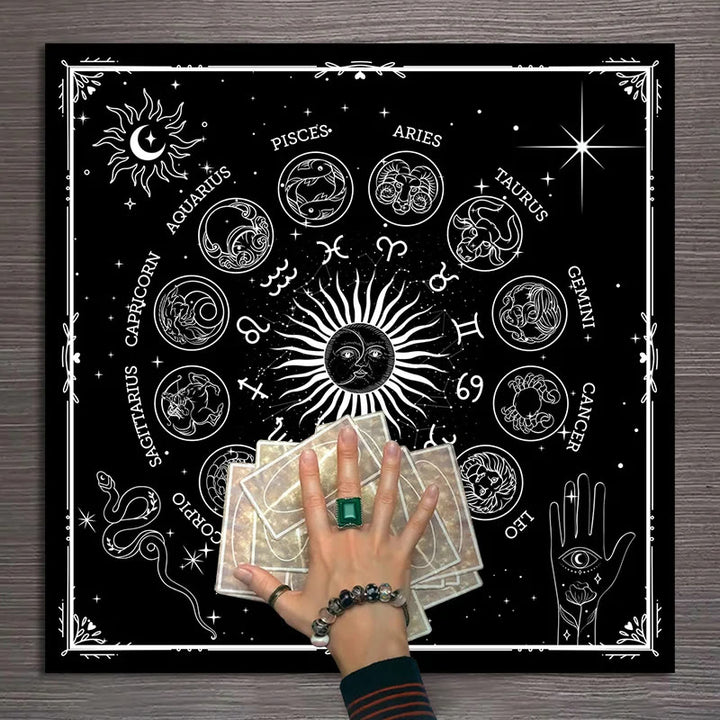 Olivenorma 12 Costellazioni Segni Zodiacali Tarocchi Tovaglia 