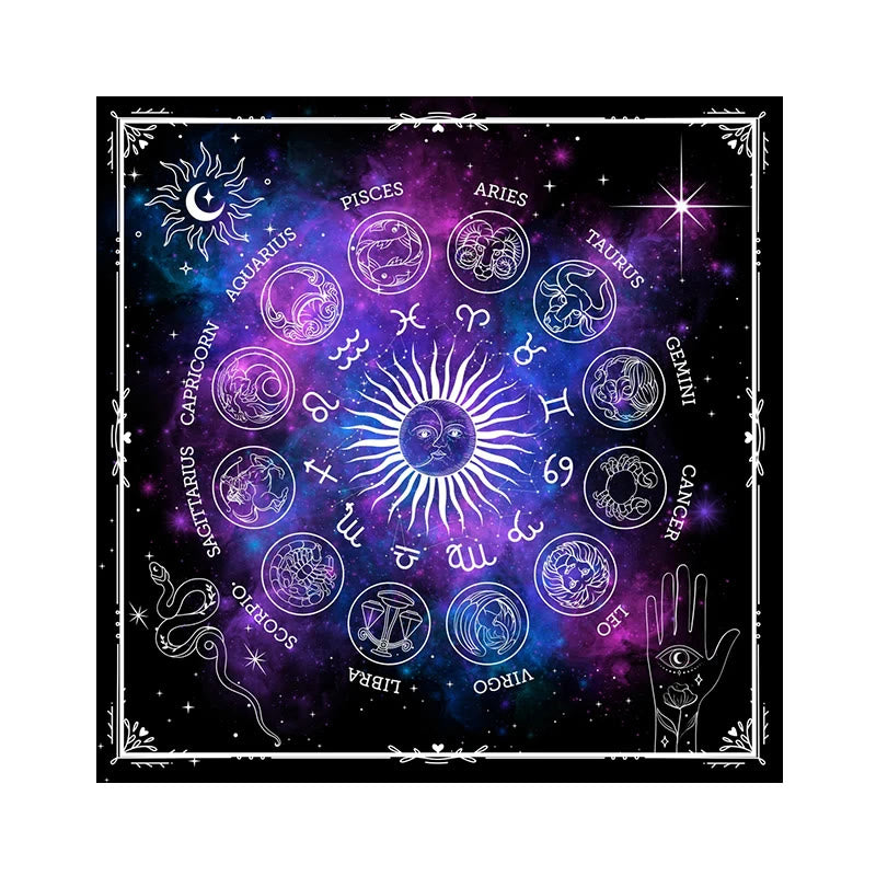 Olivenorma 12 Costellazioni Segni Zodiacali Tarocchi Tovaglia 