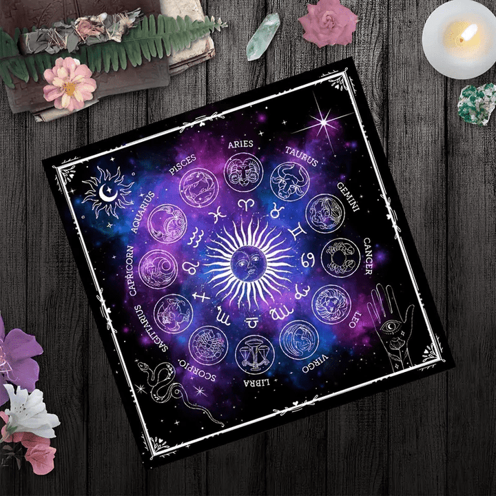 Olivenorma 12 Costellazioni Segni Zodiacali Tarocchi Tovaglia 
