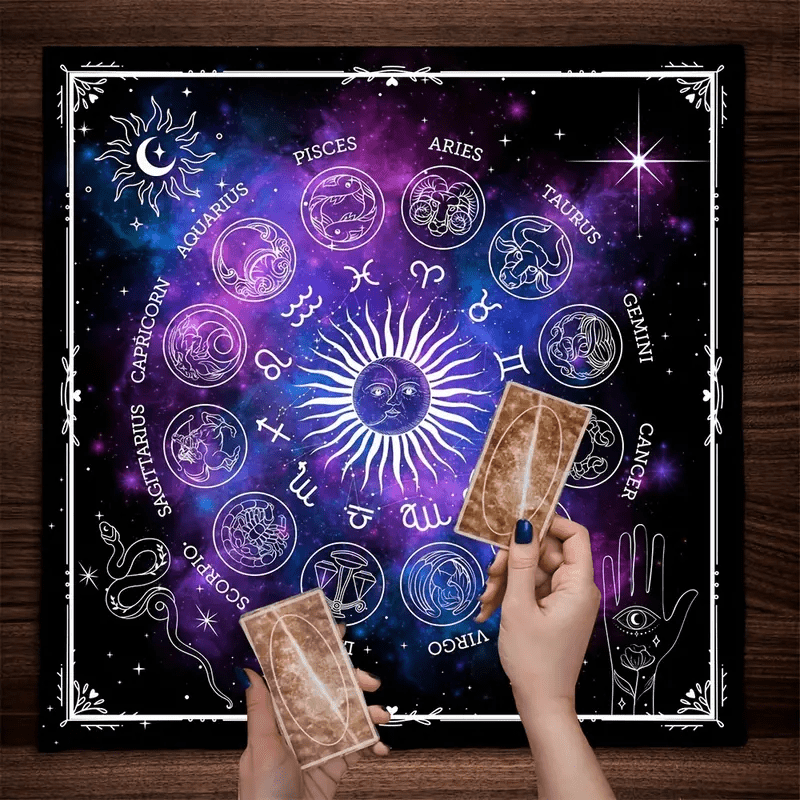 Olivenorma 12 Costellazioni Segni Zodiacali Tarocchi Tovaglia 