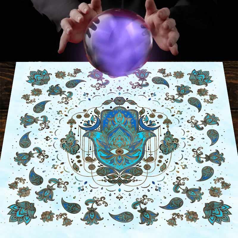 Olivenorma Hamsa Hand Stregoneria Astrologia Tarocchi Tovaglia