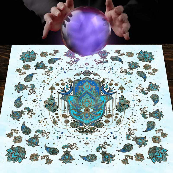 Olivenorma Hamsa Hand Stregoneria Astrologia Tarocchi Tovaglia