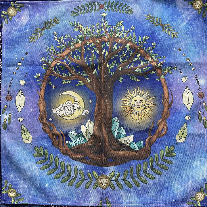 Tovaglia quadrata Olivenorma Gemma Albero Wicca