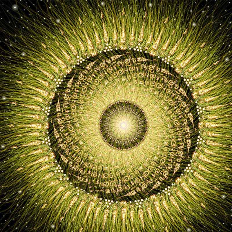 Tovaglia quadrata Olivenorma Chenille Wicca Moon Phase