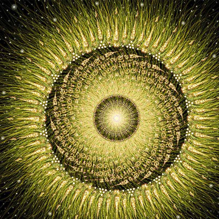 Tovaglia quadrata Olivenorma Chenille Wicca Moon Phase