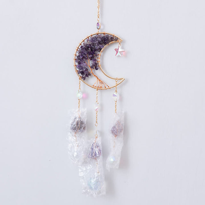 Olivenorma Ametista Luna Pendente Suncatcher Campanella a vento 