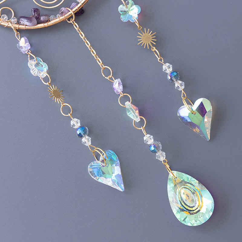 Olivenorma Ametista Luna Pendente Acchiappasole Carillon a Vento