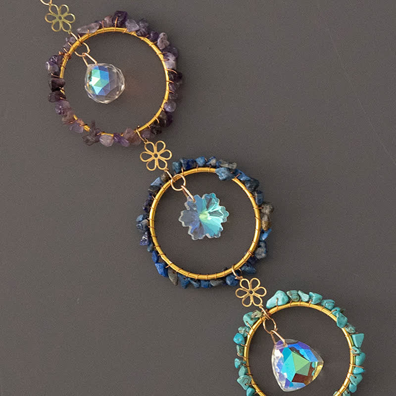 Olivenorma Chakra Ghiaia Acchiappasogni Campanello a vento decorativo