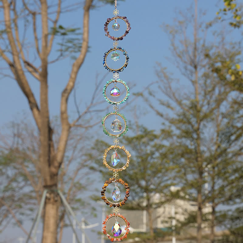 Olivenorma Chakra Ghiaia Acchiappasogni Campanello a vento decorativo