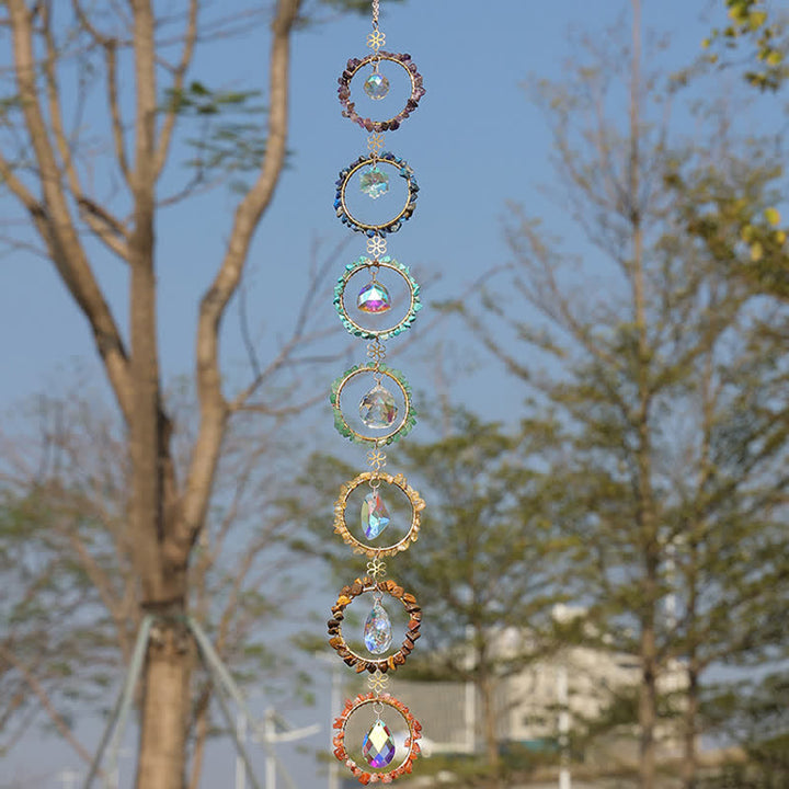 Olivenorma Chakra Ghiaia Acchiappasogni Campanello a vento decorativo