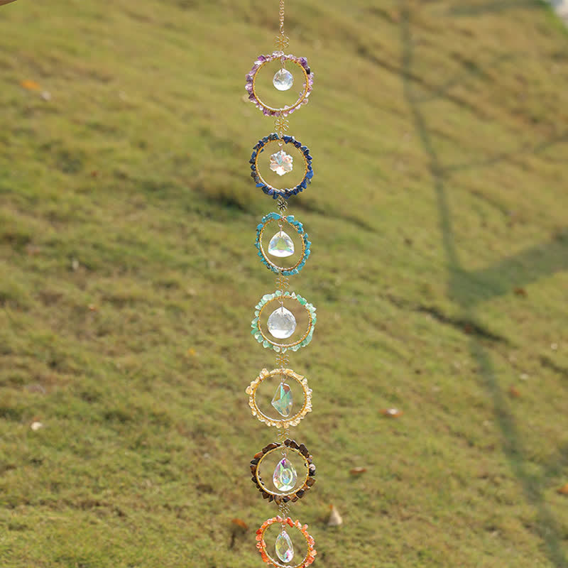 Olivenorma Chakra Ghiaia Acchiappasogni Campanello a vento decorativo