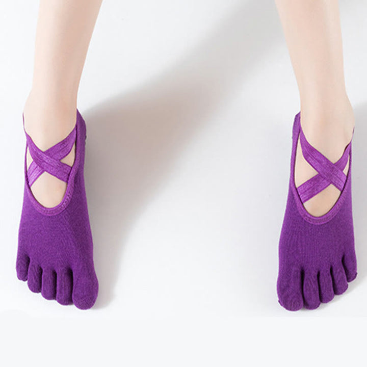 Calze Olivenorma per Pilates e Barre, con controllo della trazione e vestibilità comoda e traspirante, calze antiscivolo da yoga da donna. - image 19