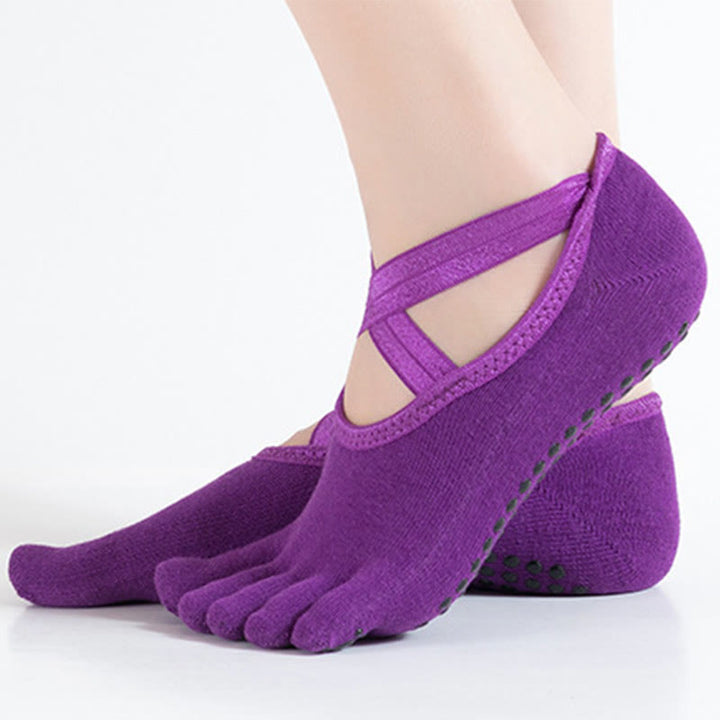 Calze Olivenorma per Pilates e Barre, con controllo della trazione e vestibilità comoda e traspirante, calze antiscivolo da yoga da donna. - image 18