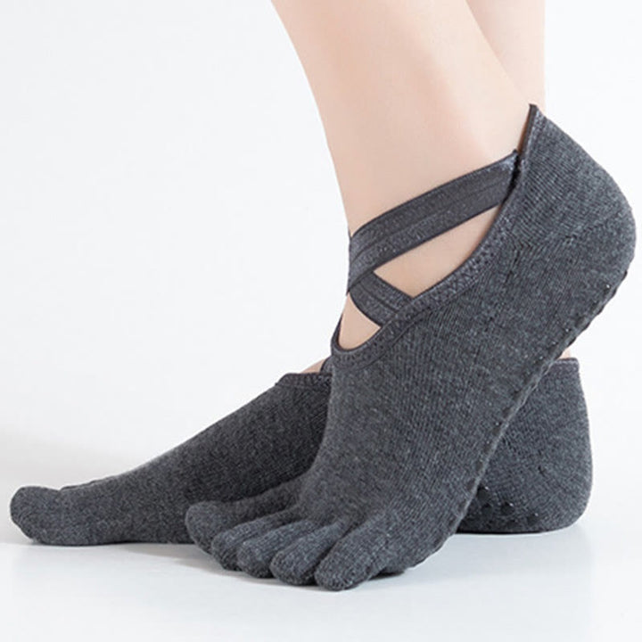 Calze Olivenorma per Pilates e Barre, con controllo della trazione e vestibilità comoda e traspirante, calze antiscivolo da yoga da donna. - image 8