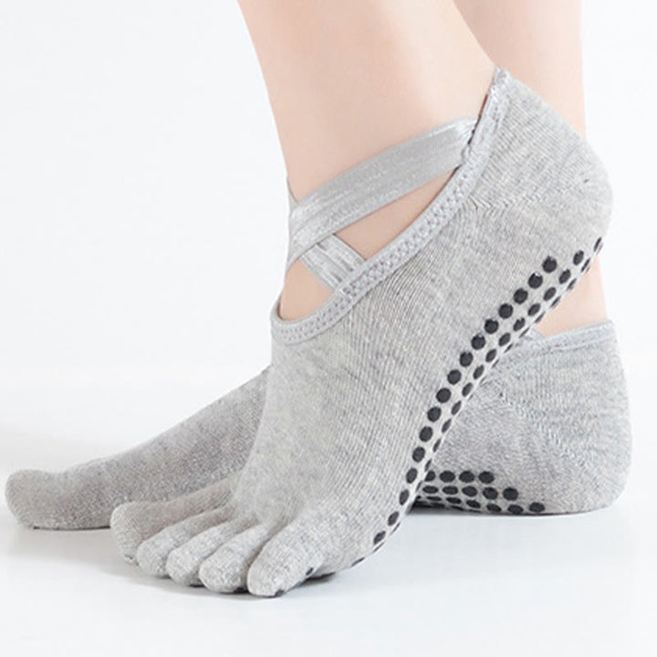 Calze Olivenorma per Pilates e Barre, con controllo della trazione e vestibilità comoda e traspirante, calze antiscivolo da yoga da donna. - image 11