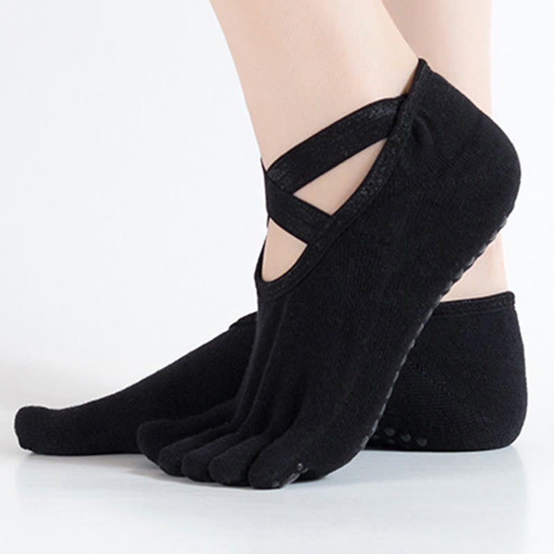 Calze Olivenorma per Pilates e Barre, con controllo della trazione e vestibilità comoda e traspirante, calze antiscivolo da yoga da donna. - image 5