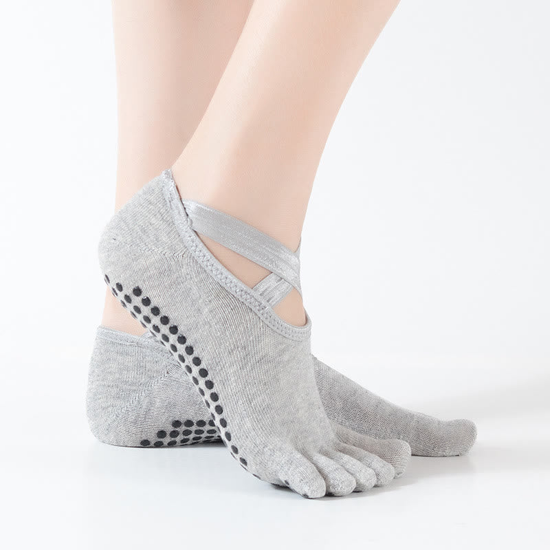 Calze Olivenorma per Pilates e Barre, con controllo della trazione e vestibilità comoda e traspirante, calze antiscivolo da yoga da donna. - image 10