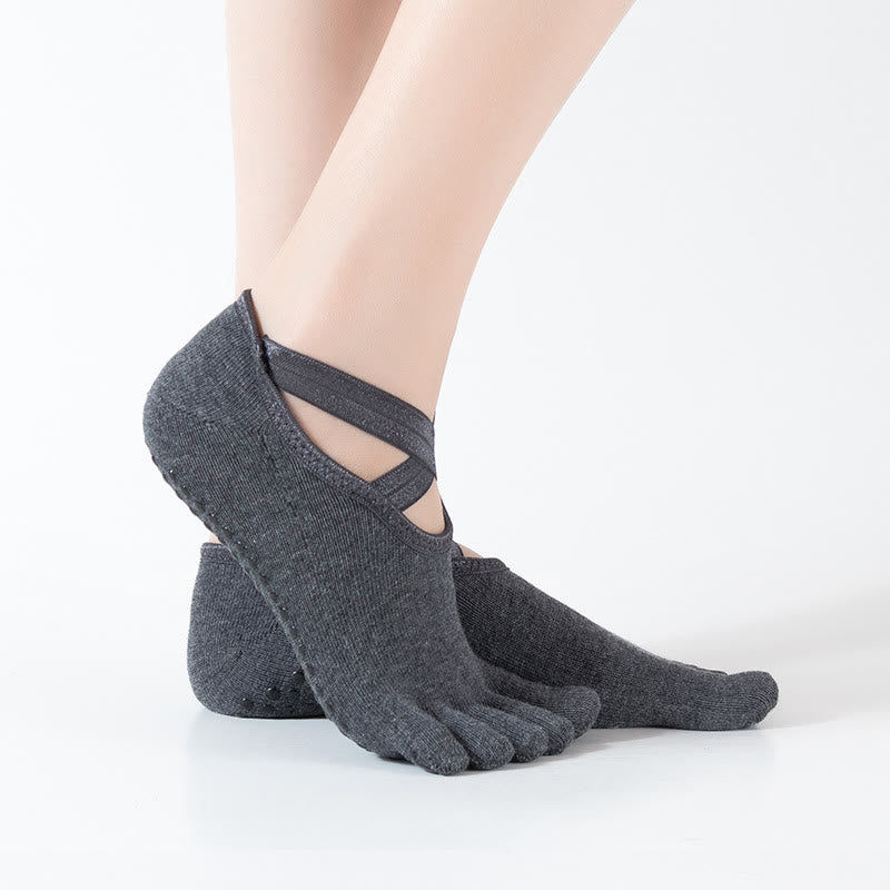 Calze Olivenorma per Pilates e Barre, con controllo della trazione e vestibilità comoda e traspirante, calze antiscivolo da yoga da donna. - image 7