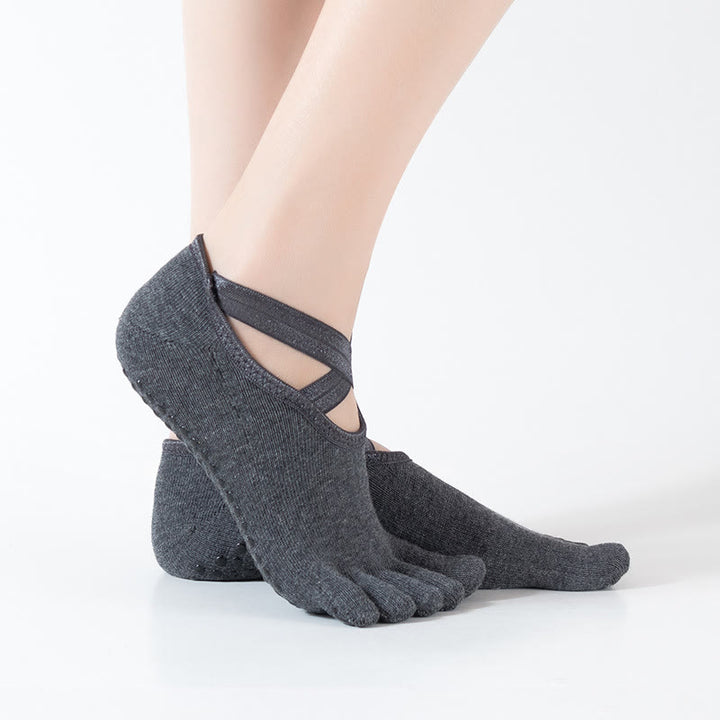 Calze Olivenorma per Pilates e Barre, con controllo della trazione e vestibilità comoda e traspirante, calze antiscivolo da yoga da donna. - image 7