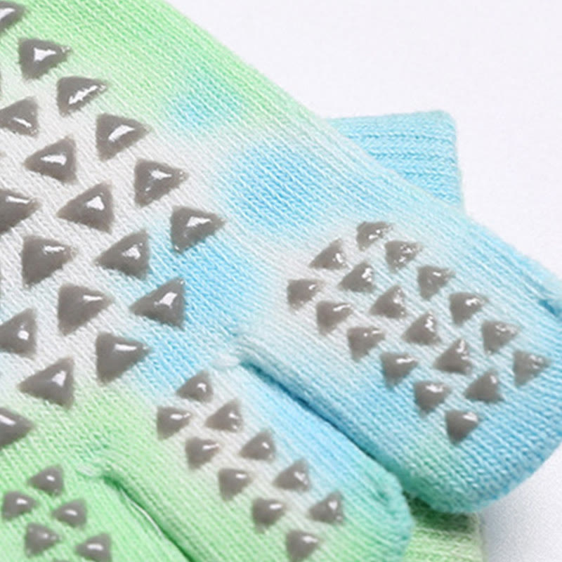 Calzini da yoga e pilates Olivenorma in cotone tie-dye, comodi, antiscivolo, ideali per allenamenti alla sbarra, traspiranti ed elasticizzati, perfetti per l'allenamento in studio. - image 5