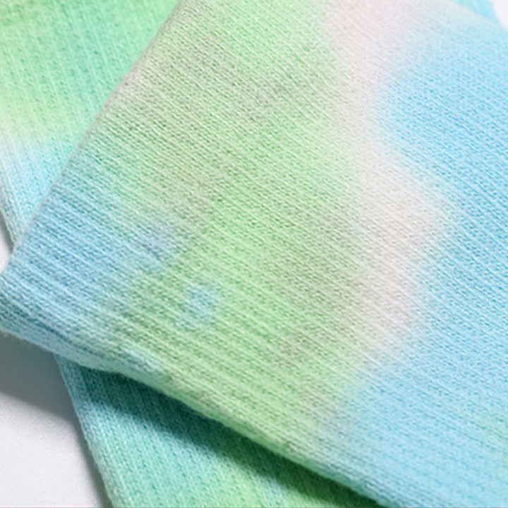 Calzini da yoga e pilates Olivenorma in cotone tie-dye, comodi, antiscivolo, ideali per allenamenti alla sbarra, traspiranti ed elasticizzati, perfetti per l'allenamento in studio. - image 3