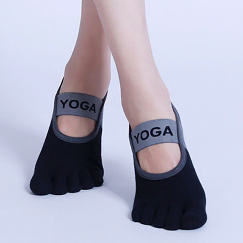 Calzini antiscivolo Olivenorma Five Toe Fitness Pilates Yoga