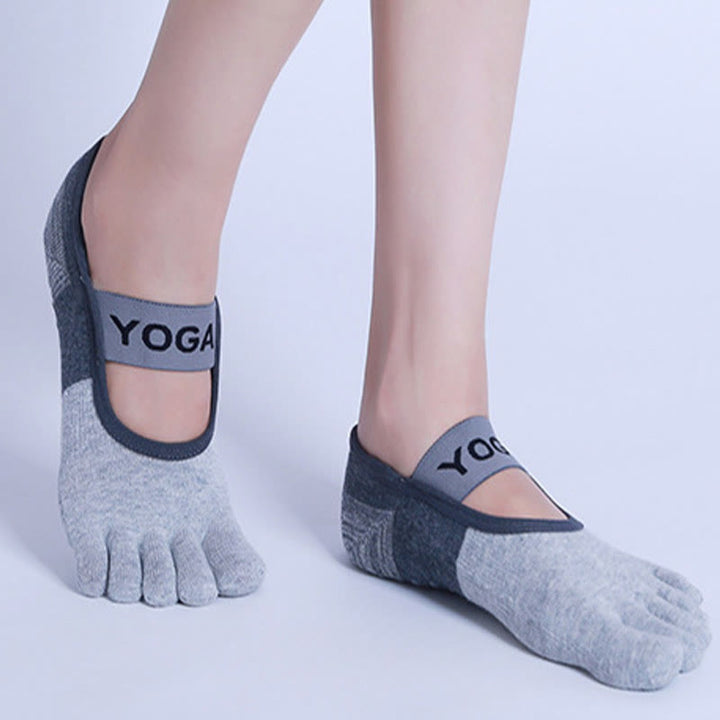 Calzini antiscivolo Olivenorma Five Toe Fitness Pilates Yoga