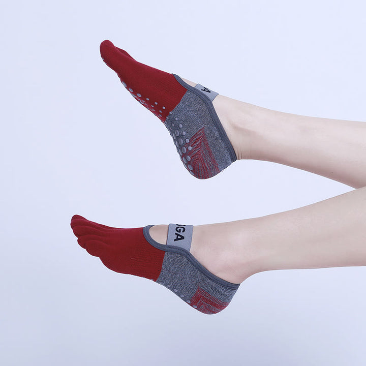 Calzini antiscivolo Olivenorma Five Toe Fitness Pilates Yoga