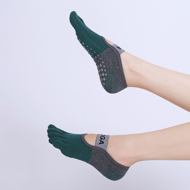 Calzini antiscivolo Olivenorma Five Toe Fitness Pilates Yoga