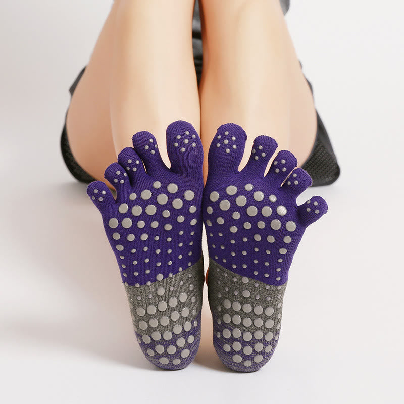 Calzini antiscivolo Olivenorma Five Toe Fitness Pilates Yoga