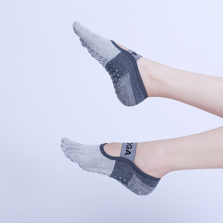 Calzini antiscivolo Olivenorma Five Toe Fitness Pilates Yoga