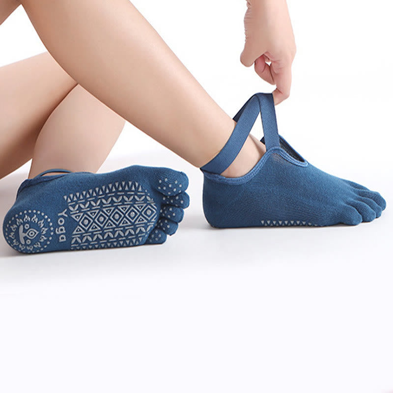 Calzini da pilates Olivenorma da donna con cinque dita antiscivolo – Calzini da yoga senza punta antiscivolo per allenamento alla sbarra. - image 11