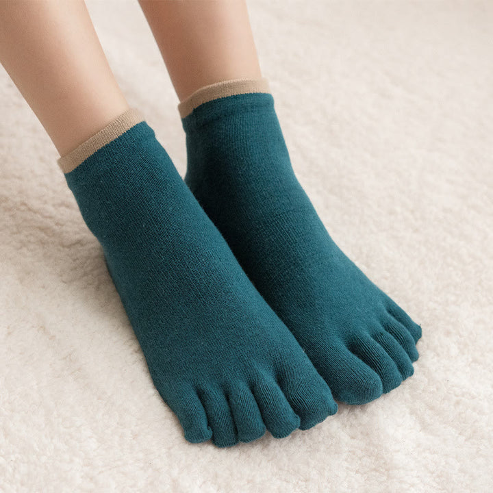 Calzini da pilates antiscivolo Olivenorma a tinta unita, ideali per yoga, barre e allenamento. Realizzati in cotone traspirante, offrono comfort e stabilità. - image 14