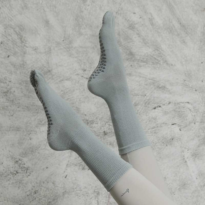 Calzini Olivenorma a cinque dita in tinta unita con presa antiscivolo e separazione delle dita per Pilates, Barre, Fitness, per equilibrio e stabilità, calzini da yoga - image 14