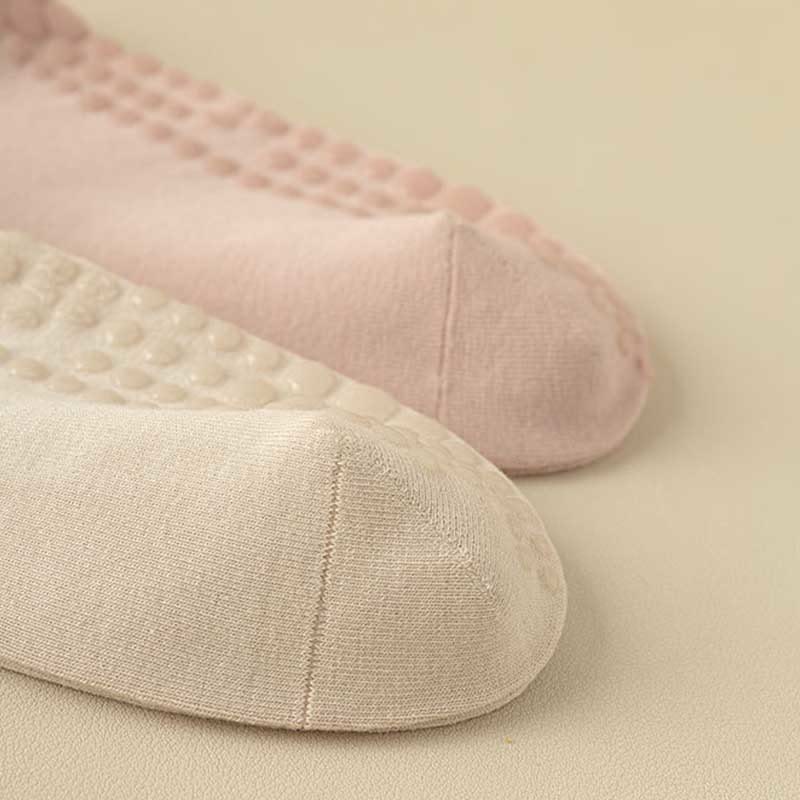 Calzini da yoga Olivenorma antiscivolo a righe solide e strutturate - image 6