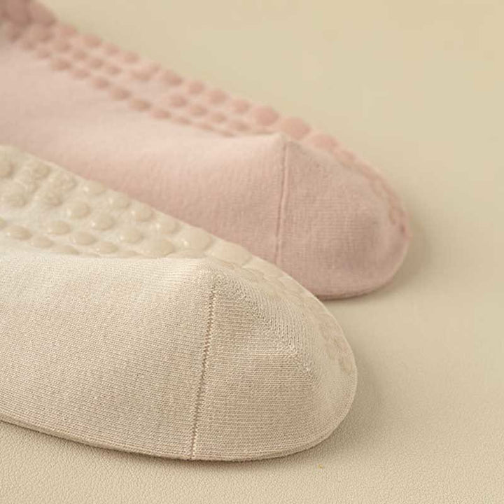 Calzini da yoga Olivenorma antiscivolo a righe solide e strutturate - image 6