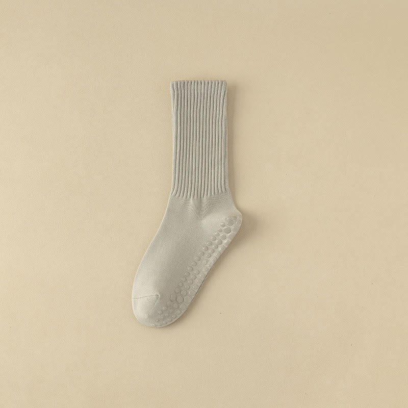 Calze Olivenorma a righe testurizzate, antiscivolo, per Pilates, Barre, comode per allenamento, con design in cotone traspirante, calze yoga - image 17