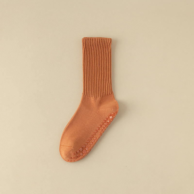 Calze Olivenorma a righe testurizzate, antiscivolo, per Pilates, Barre, comode per allenamento, con design in cotone traspirante, calze yoga - image 19