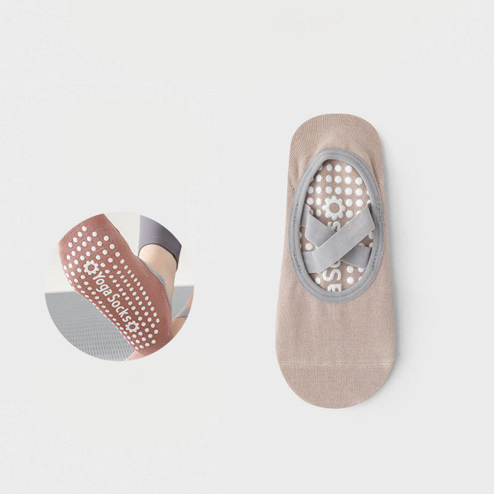 Calzino antiscivolo Olivenorma Yoga Pilates Barre con cinghie - 2 paia (ACQUISTA 1 E RICEVI 1 GRATIS) - Frusta di papaya - image 17