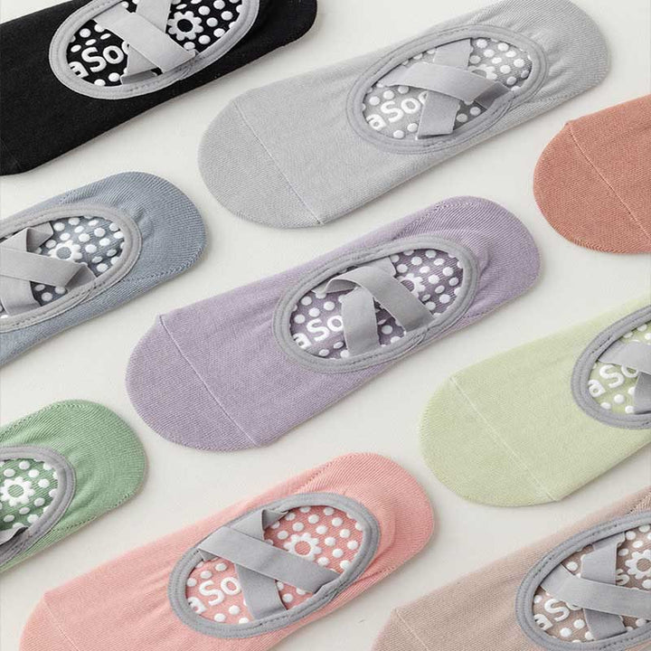 Calzino antiscivolo Olivenorma Yoga Pilates Barre con cinghie - image 21