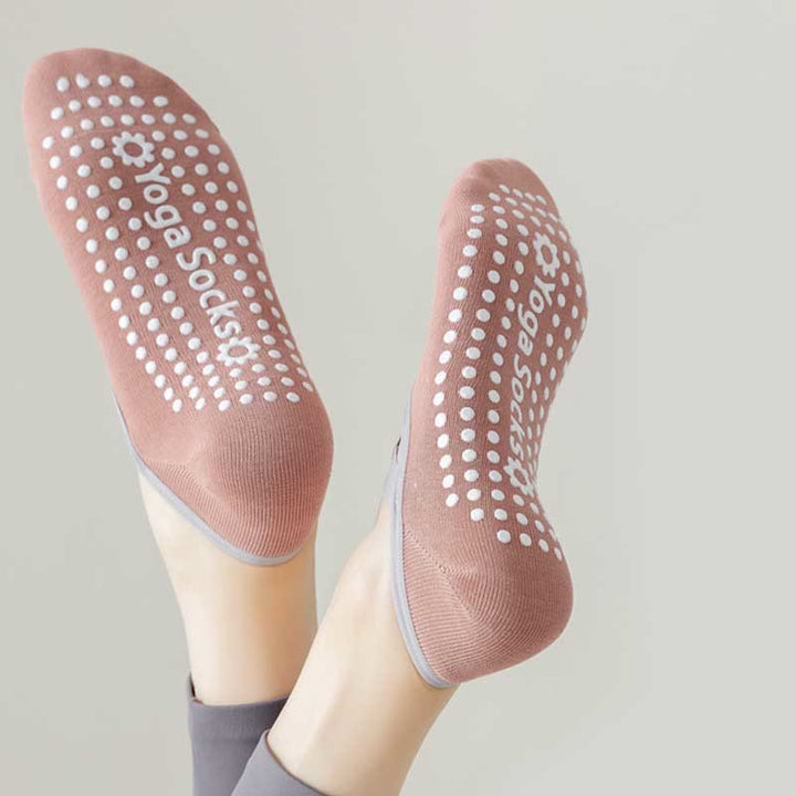 Calzino antiscivolo Olivenorma Yoga Pilates Barre con cinghie - image 7