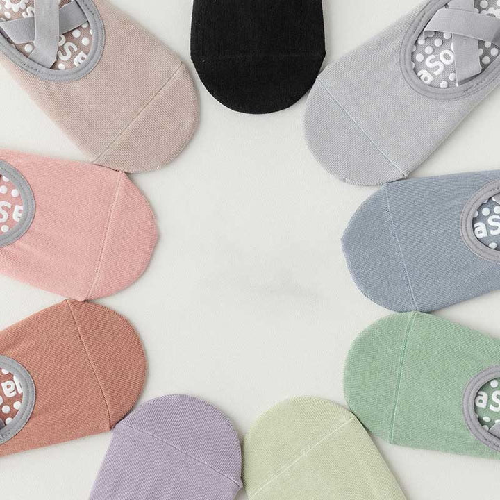 Calzino antiscivolo Olivenorma Yoga Pilates Barre con cinghie - image 20