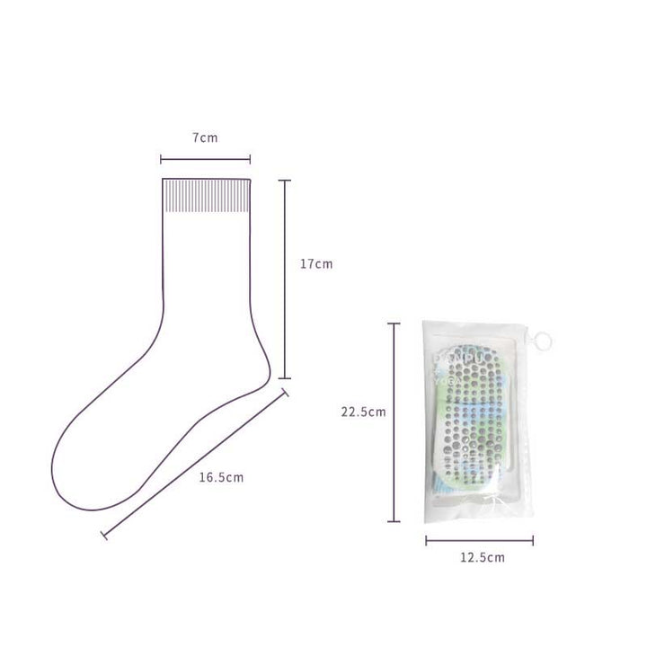 Calze Olivenorma Medium-Tube Tie-Dye antiscivolo per Pilates, Barre, allenamento, traspiranti, elasticizzate e comode per yoga. - image 4
