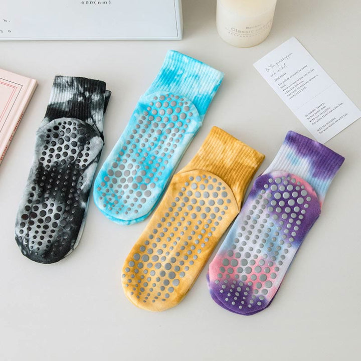 Calzini da yoga Olivenorma Tie-Dye Grip Workout Crew