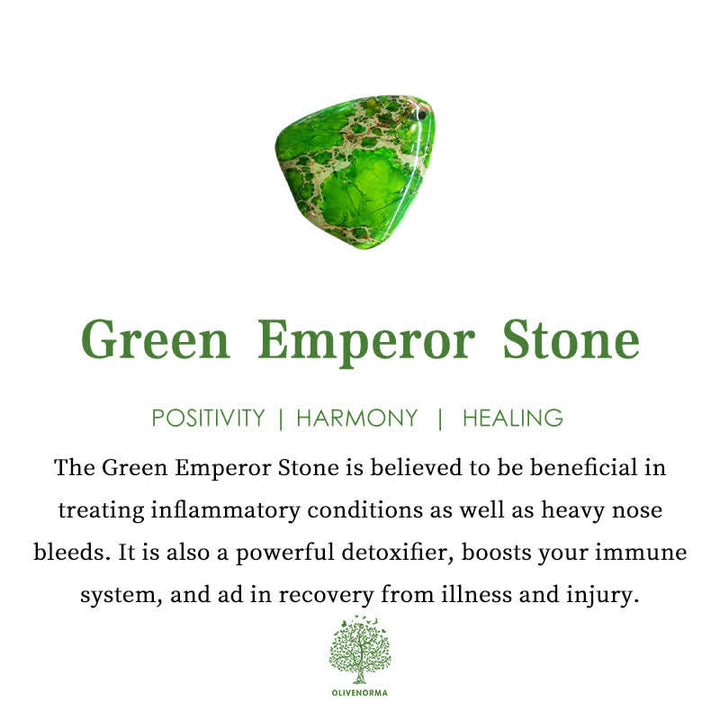 Cinturino per Apple Watch Olivenorma Chakra Emperor Stone con perline 