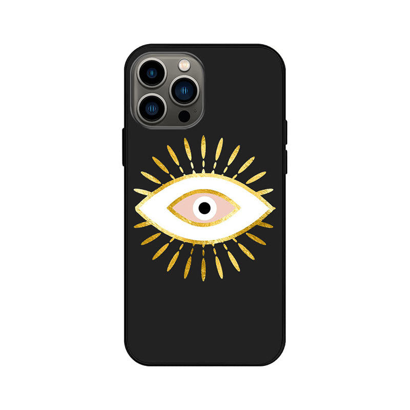 Custodia per telefono Olivenorma Blue Evil Eye Hamsa per iPhone 13/14/15