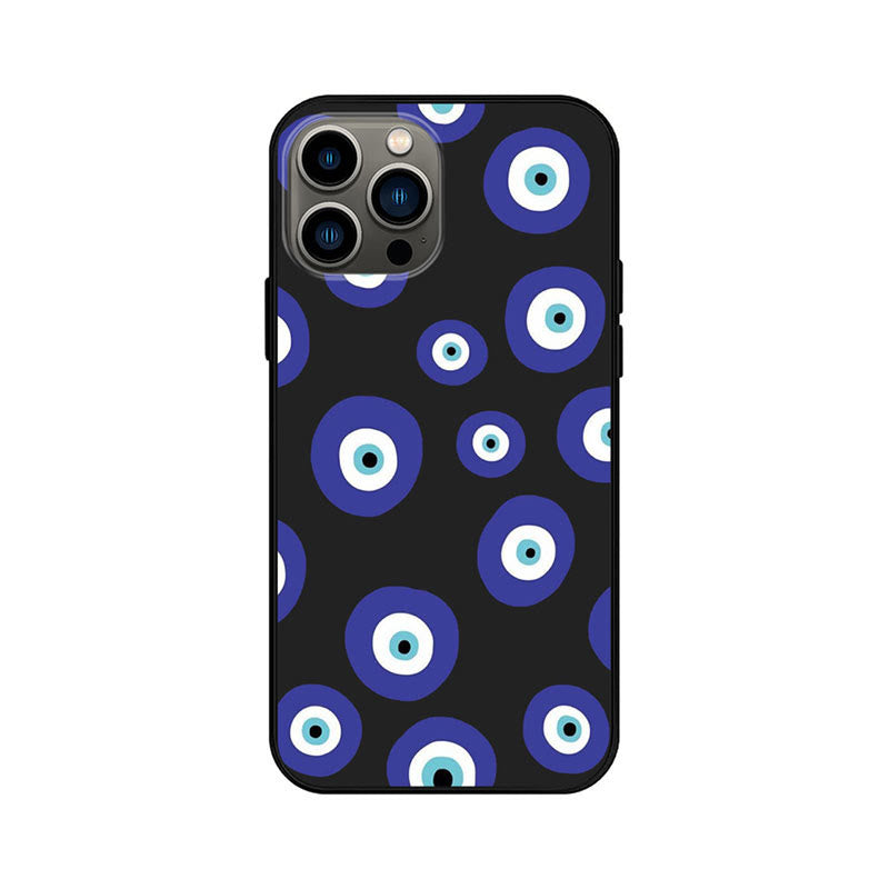 Custodia per telefono Olivenorma Blue Evil Eye Hamsa per iPhone 13/14/15